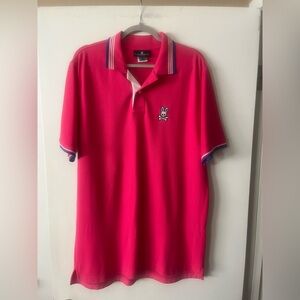 Men’s Psycho Bunny Vibrant Pink Polo Shirt 7/XL